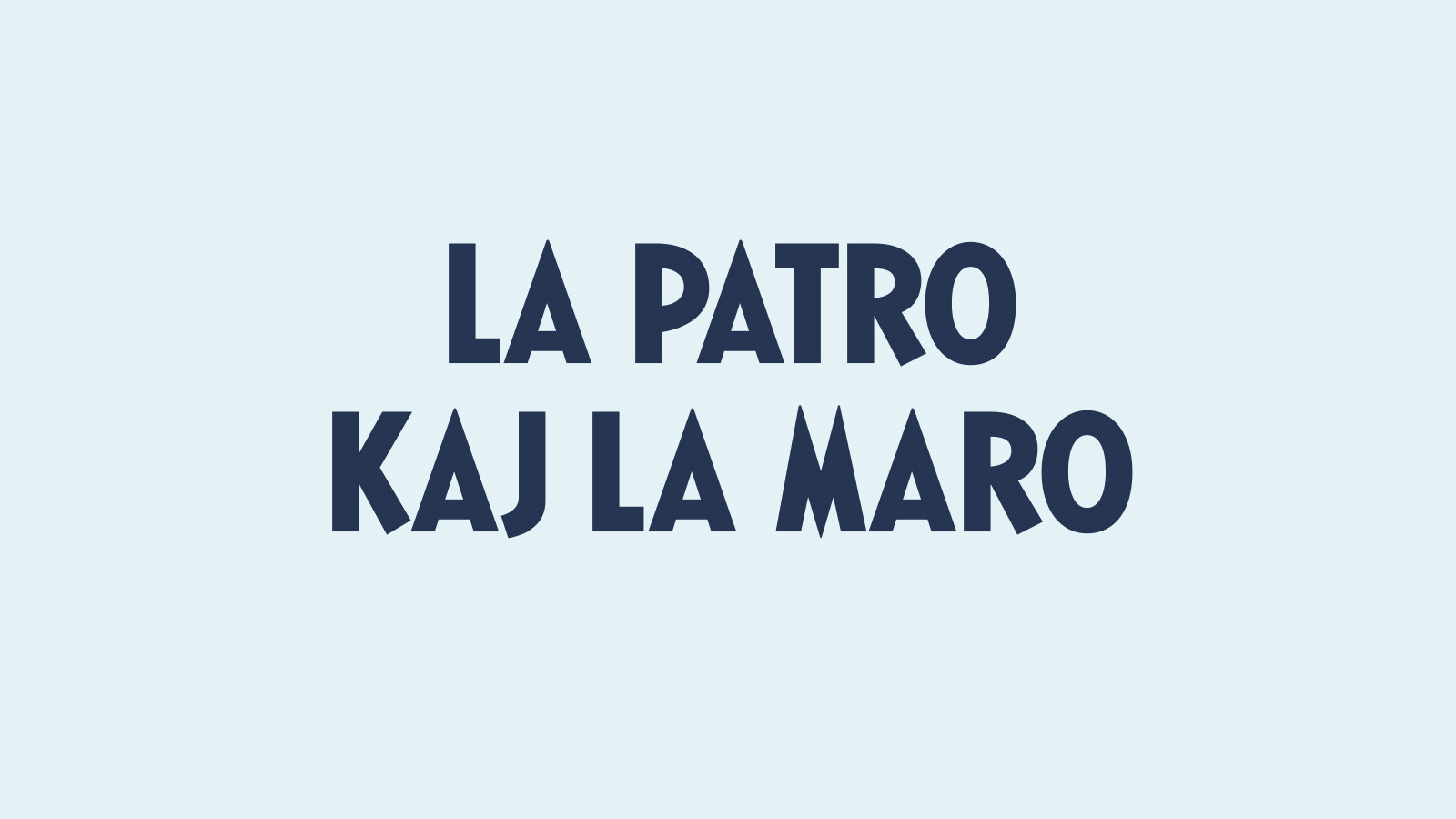 More information about "La patro kaj la maro"